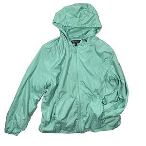 HB Sport by Harvé Benard Windbreaker Jacket Size L Mint Lightweight Rain